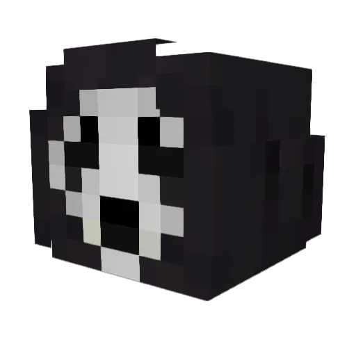 Skuumfidus Minecraft avatar head, 3D render