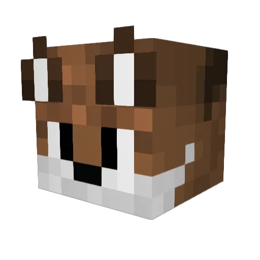 Skuurr Minecraft avatar head, 3D render