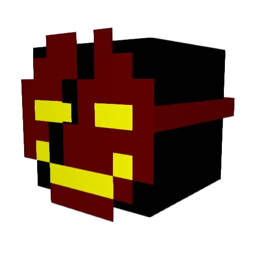 Skwiddexx Minecraft avatar head, 3D render