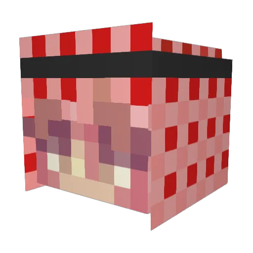 Sky4Sorcerer84V Minecraft avatar head, 3D render
