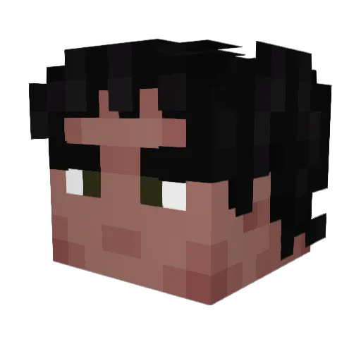 Sky7871 Minecraft avatar head, 3D render