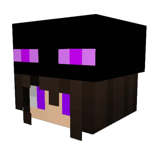 SkyAngelss Minecraft avatar head, 3D render