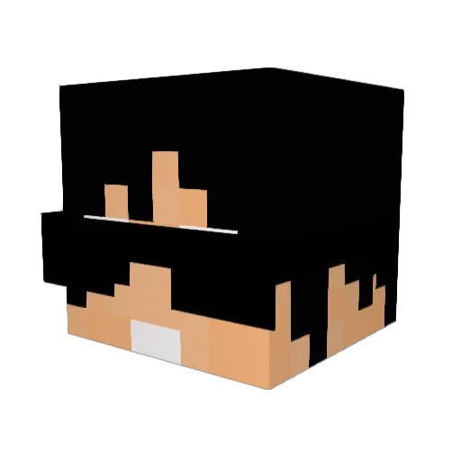 SkyBaron Minecraft avatar head, 3D render