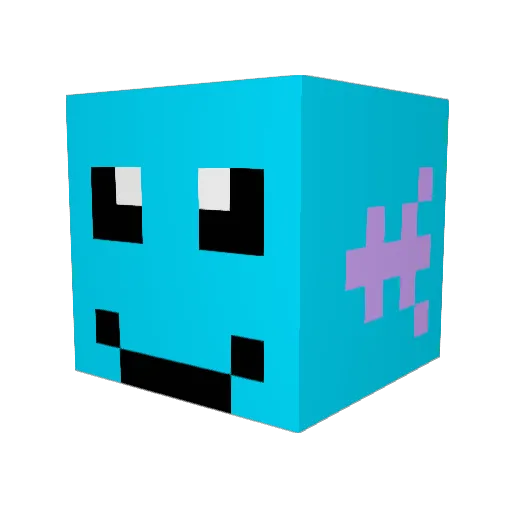 SkyBlue321321 Minecraft avatar head, 3D render