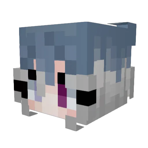SkyBoundYT Minecraft avatar head, 3D render