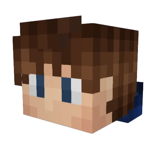 SkyBubble94 Minecraft avatar head, 3D render