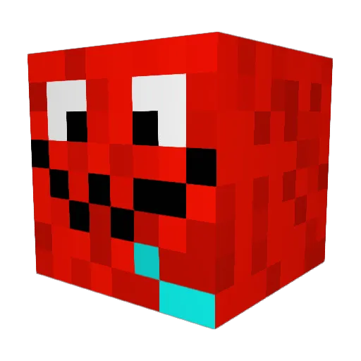 SkyCGM2 Minecraft avatar head, 3D render