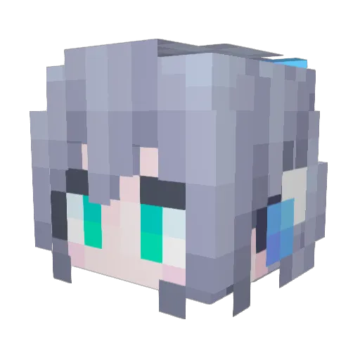 SkyChenOss Minecraft avatar head, 3D render