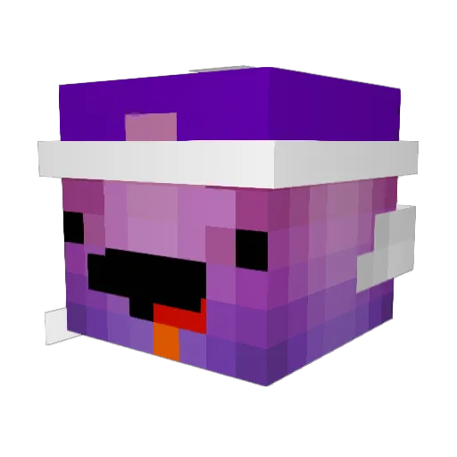 SkyCream Minecraft avatar head, 3D render
