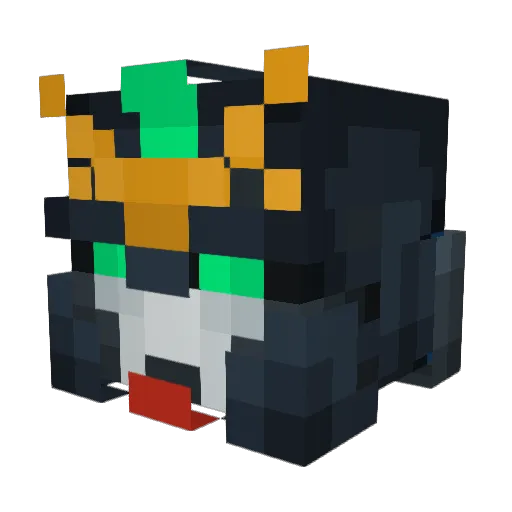 SkyDaddyUwU Minecraft avatar head, 3D render