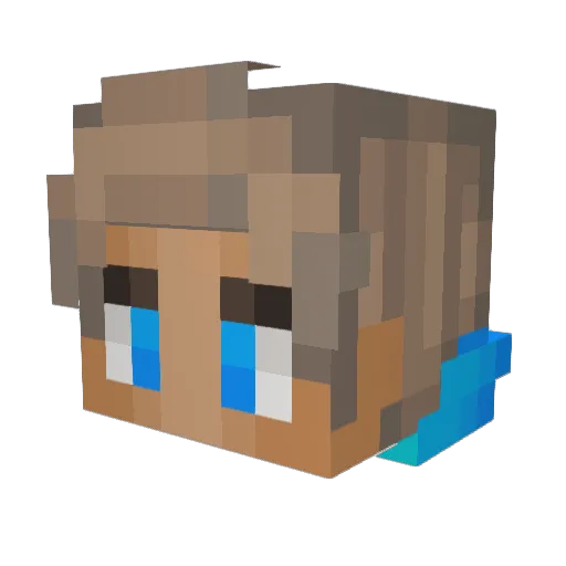 SkyDecoyy Minecraft avatar head, 3D render