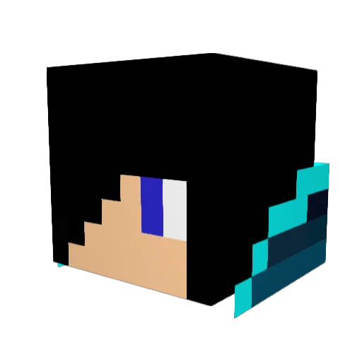 SkyDragon0104 Minecraft avatar head, 3D render