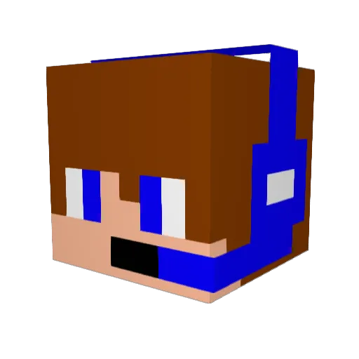 SkyDragonPvP Minecraft avatar head, 3D render