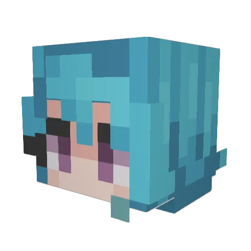 SkyDream69 Minecraft avatar head, 3D render