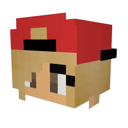 SkyDyz_game Minecraft avatar head, 3D render