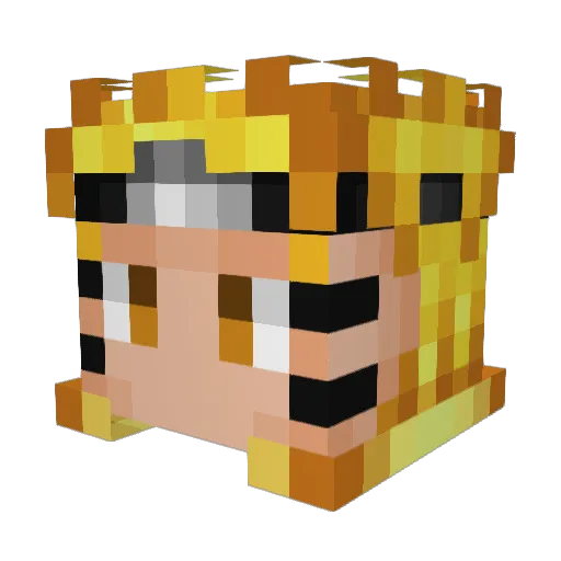 SkyEagle026 Minecraft avatar head, 3D render