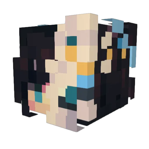 SkyF0xxx9910 Minecraft avatar head, 3D render