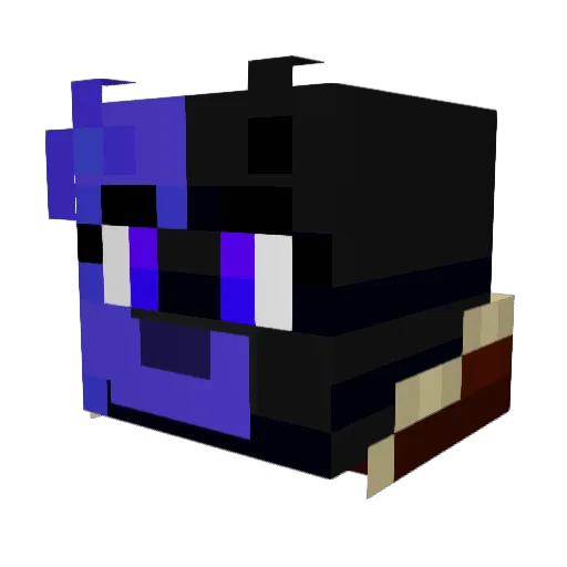 SkyFard Minecraft avatar head, 3D render