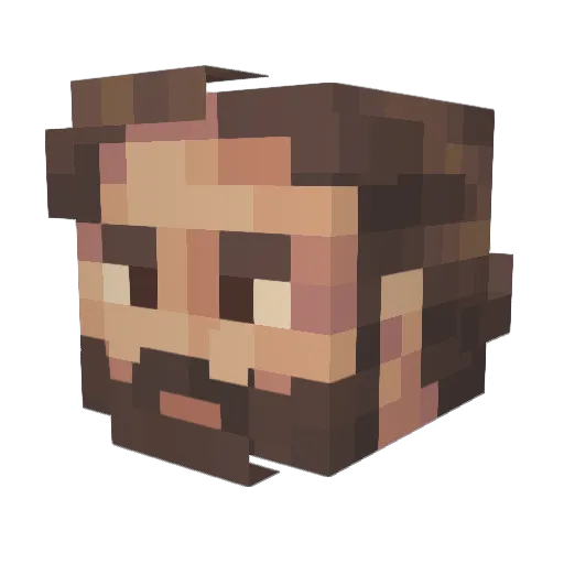 SkyFergus Minecraft avatar head, 3D render