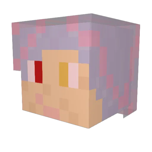 SkyFlamedStorm Minecraft avatar head, 3D render