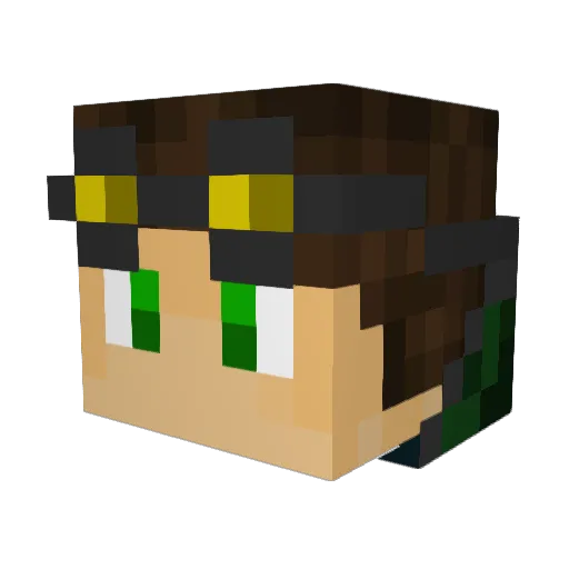 SkyFy8421 Minecraft avatar head, 3D render