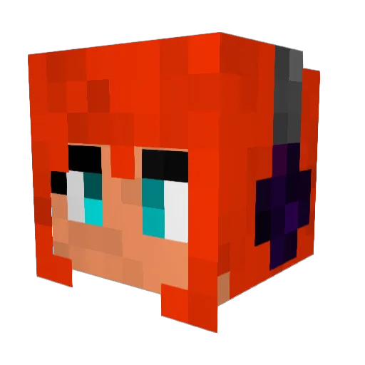 SkyGolden11 Minecraft avatar head, 3D render