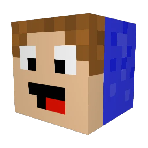 SkyGuyExtreme Minecraft avatar head, 3D render