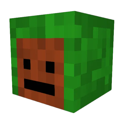 SkyGuyFrenchFry Minecraft avatar head, 3D render
