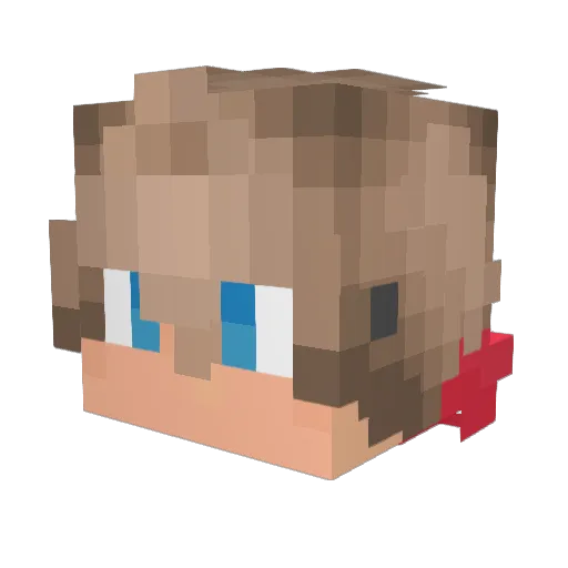 SkyGuyTV Minecraft avatar head, 3D render