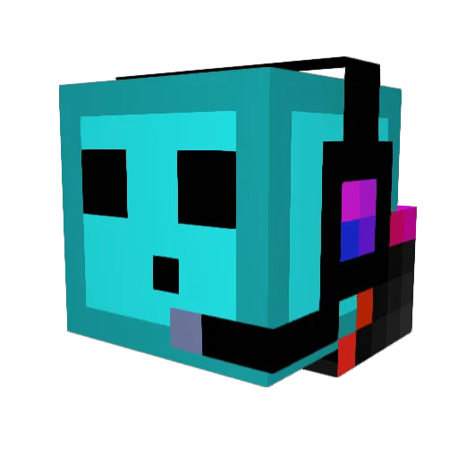 SkyJunky Minecraft avatar head, 3D render
