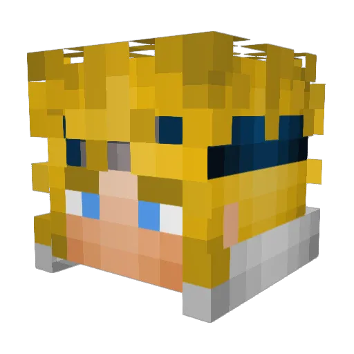 SkyKaiser95 Minecraft avatar head, 3D render