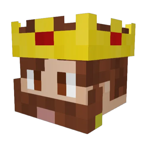 SkyKoenig Minecraft avatar head, 3D render