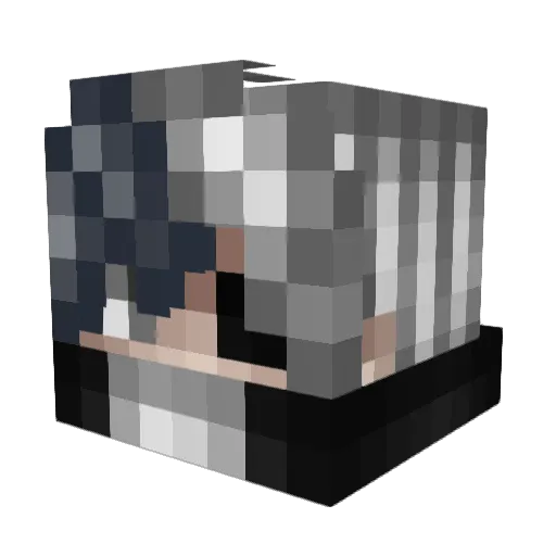 SkyLak5 Minecraft avatar head, 3D render