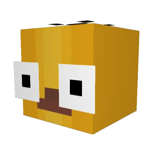 SkyLar001 Minecraft avatar head, 3D render