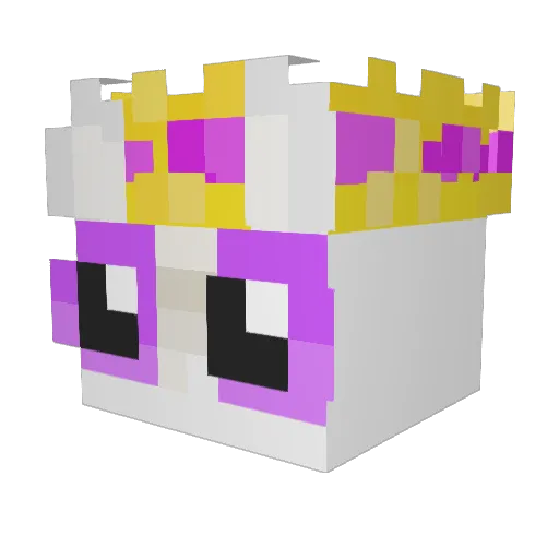 SkyLilMau Minecraft avatar head, 3D render