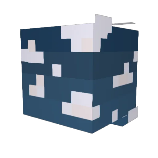 SkyLimit_ Minecraft avatar head, 3D render