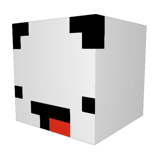 SkyMovieHD Minecraft avatar head, 3D render