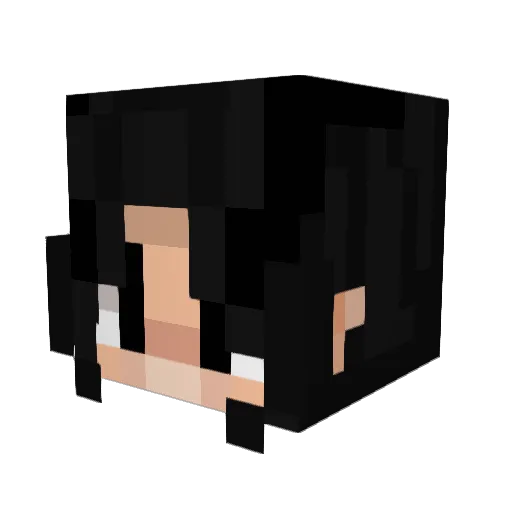 SkyMusikk Minecraft avatar head, 3D render