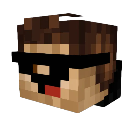SkyNex5 Minecraft avatar head, 3D render