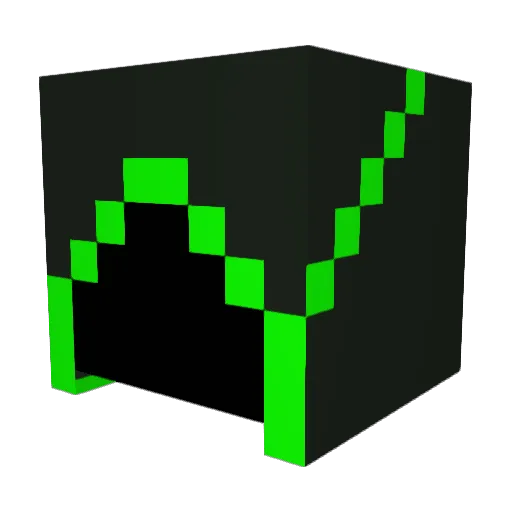 SkyNight_16 Minecraft avatar head, 3D render