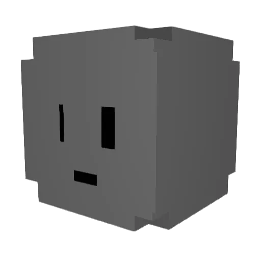 SkyNinox Minecraft avatar head, 3D render