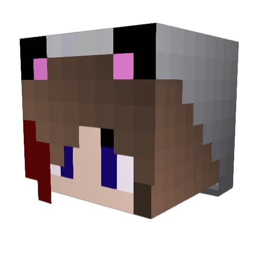 SkyOmbe Minecraft avatar head, 3D render