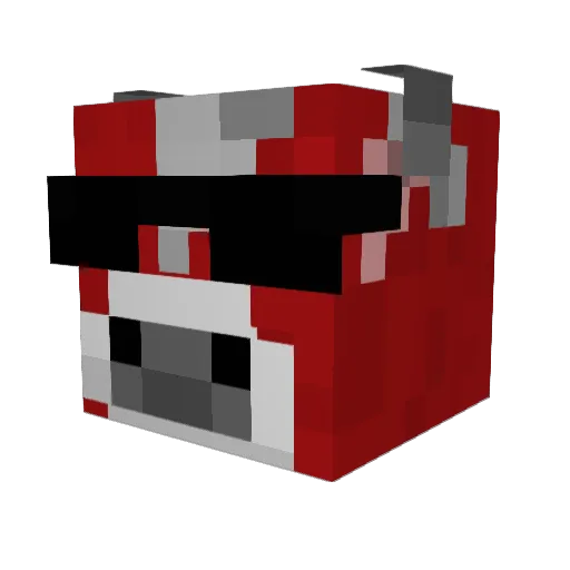 SkyOverlord_ Minecraft avatar head, 3D render