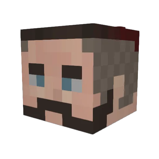 SkyPhiler Minecraft avatar head, 3D render