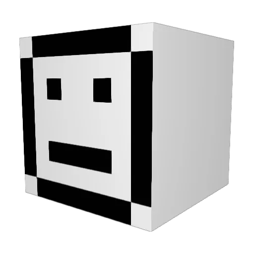 SkyPixel2008 Minecraft avatar head, 3D render