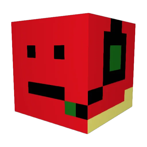 SkyRaider1000 Minecraft avatar head, 3D render