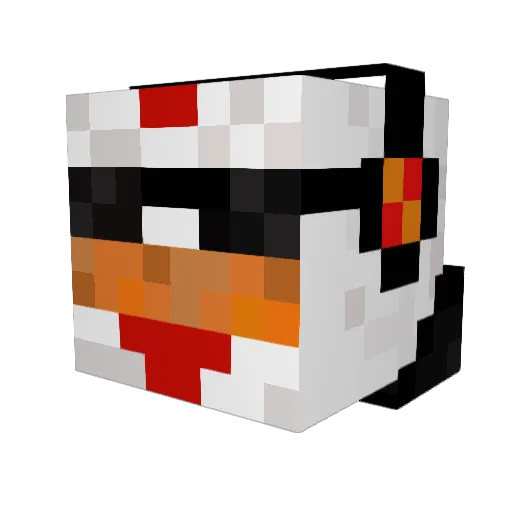 SkyRaptor88 Minecraft avatar head, 3D render