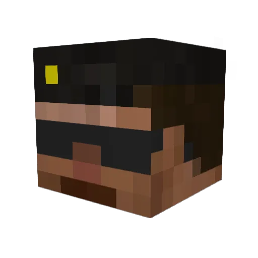 SkyRay2000 Minecraft avatar head, 3D render