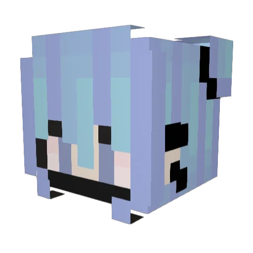 SkyReaper16 Minecraft avatar head, 3D render