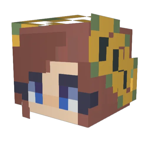 SkyRippa_ Minecraft avatar head, 3D render